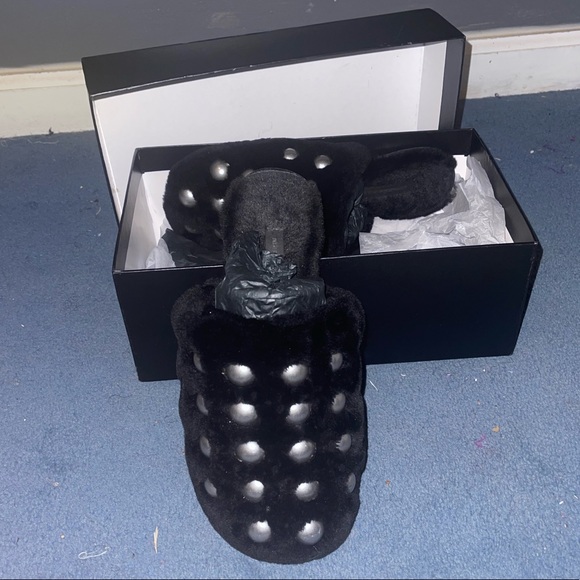 Fur studded mules - Picture 10 of 10